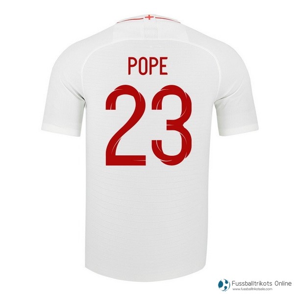 England Trikot Heim Pope 2018 Weiß Fussballtrikots Günstig